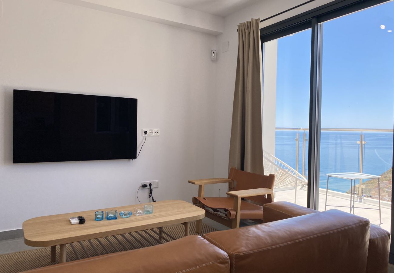 Appartamento a Nerja - Penthouse Balcon del Mar Deluxe 3: Attico con 100m² di terrazza e vista mare