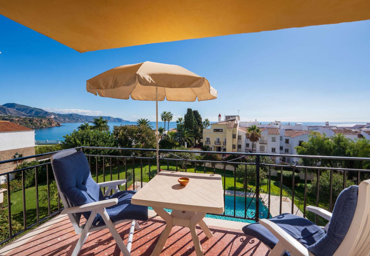 Balcone privato dell'appartamento Acapulco 18 con vista sul mare