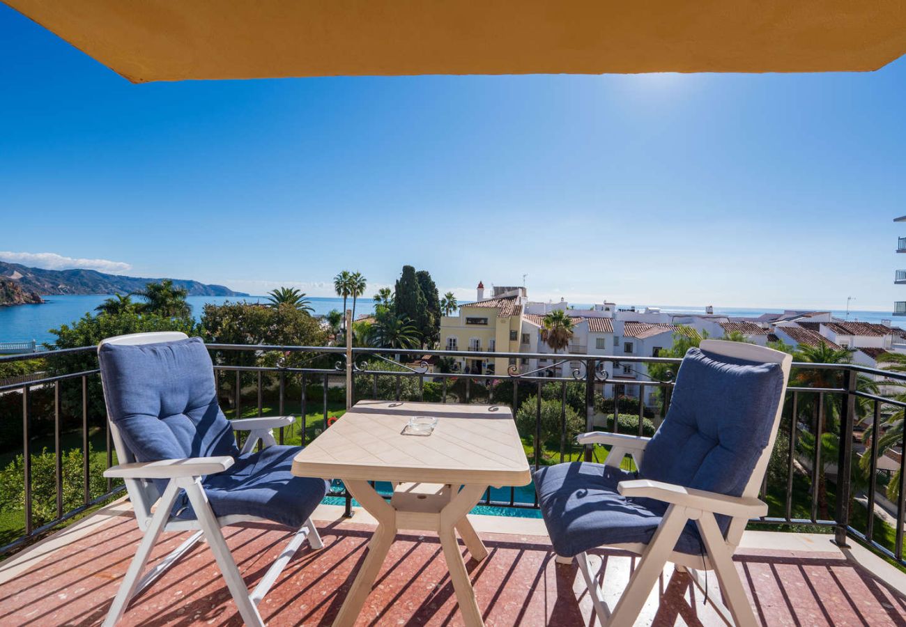 Balcone privato dell'appartamento Acapulco 18 con vista sul mare