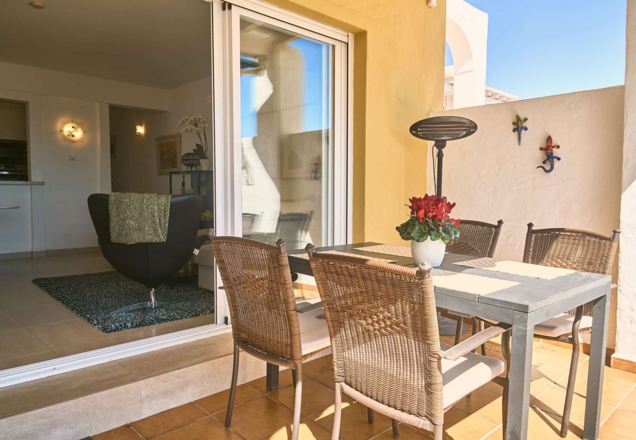 Casa a schiera a Nerja - Casablanca 9: Maisonette mit Terrassen auf mehreren Ebenen, Meerblick und Sonnenuntergang
