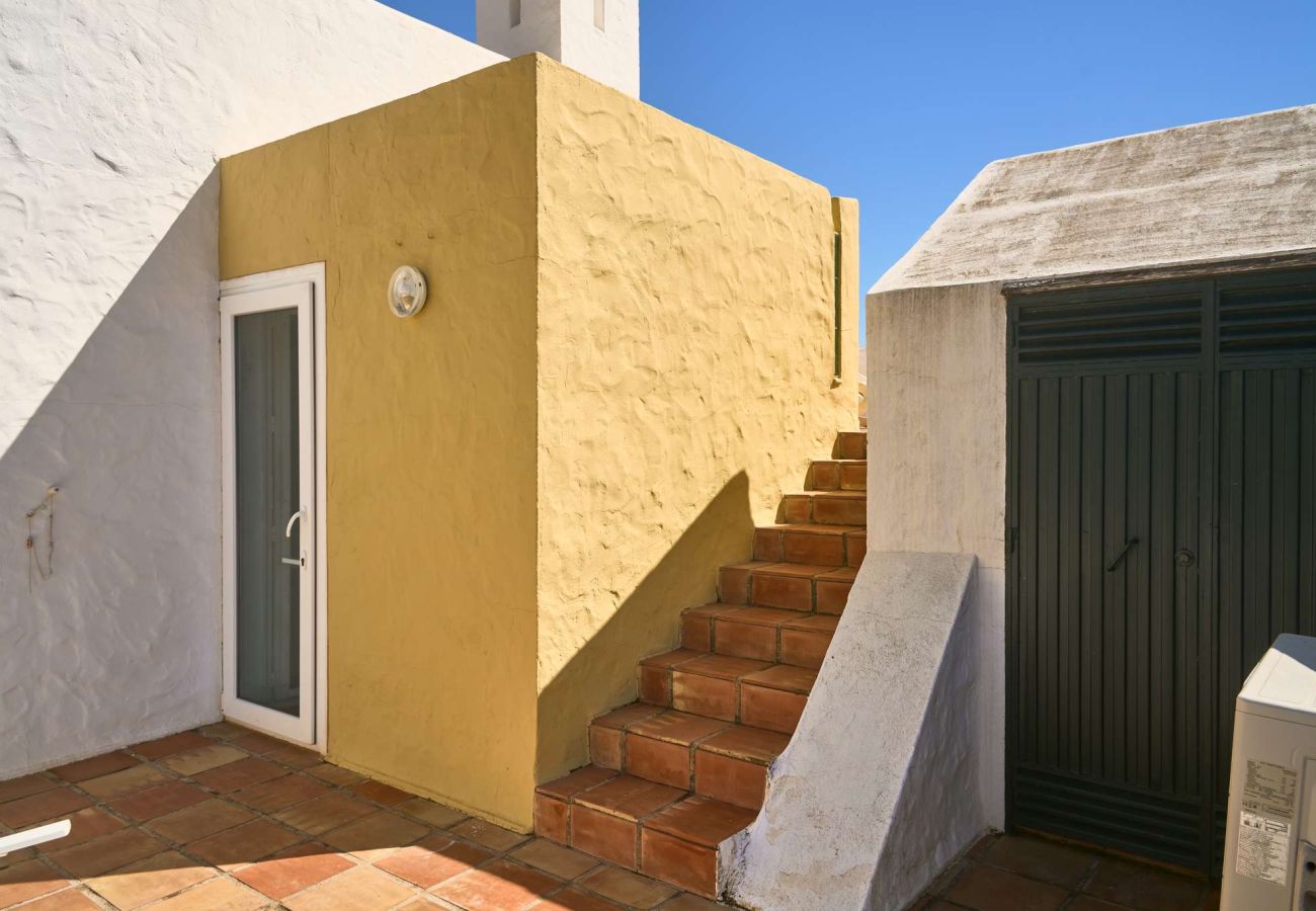 Casa a schiera a Nerja - Casablanca 9: Maisonette mit Terrassen auf mehreren Ebenen, Meerblick und Sonnenuntergang