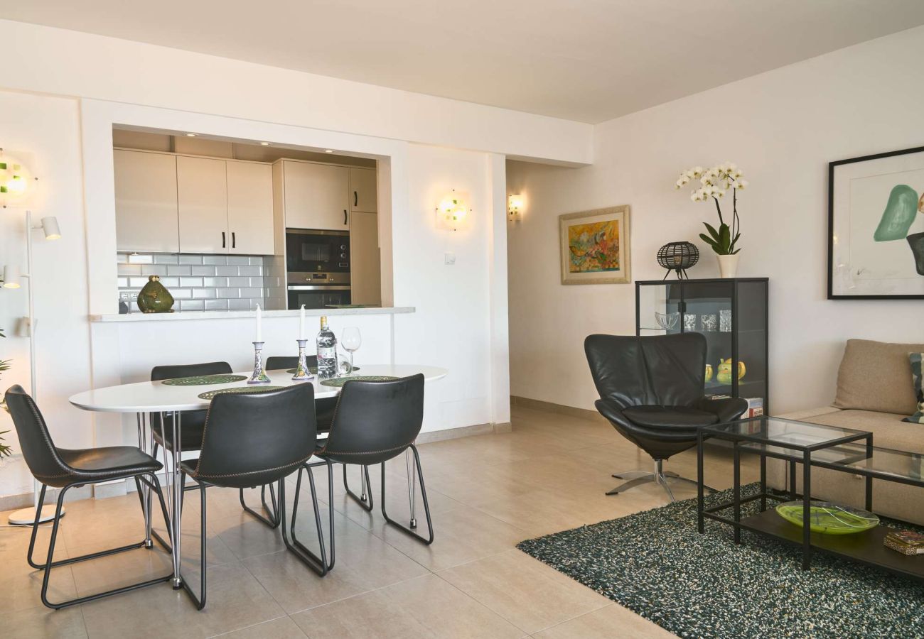 Casa a schiera a Nerja - Casablanca 9: Maisonette mit Terrassen auf mehreren Ebenen, Meerblick und Sonnenuntergang