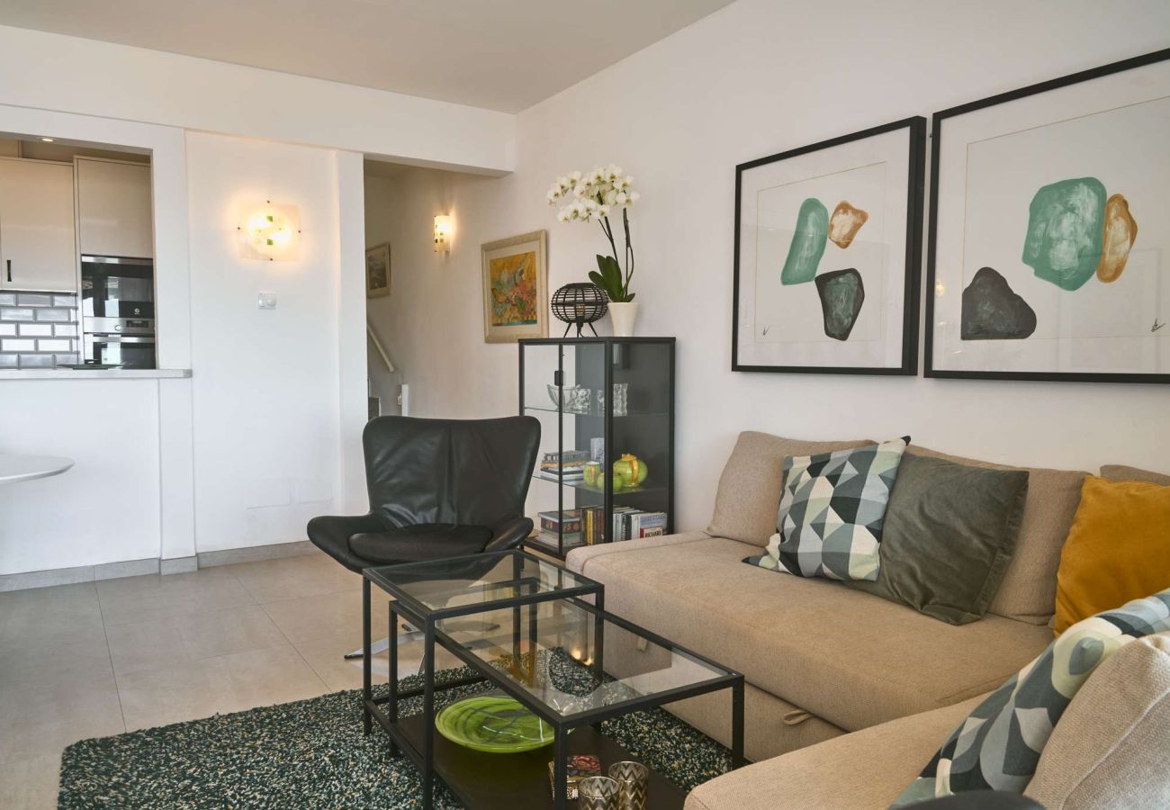 Casa a schiera a Nerja - Casablanca 9: Maisonette mit Terrassen auf mehreren Ebenen, Meerblick und Sonnenuntergang