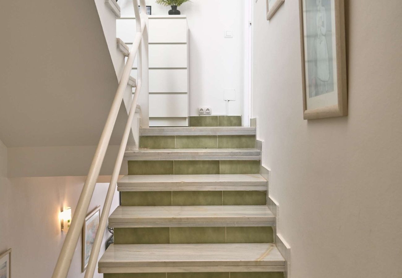 Casa a schiera a Nerja - Casablanca 9: Maisonette mit Terrassen auf mehreren Ebenen, Meerblick und Sonnenuntergang