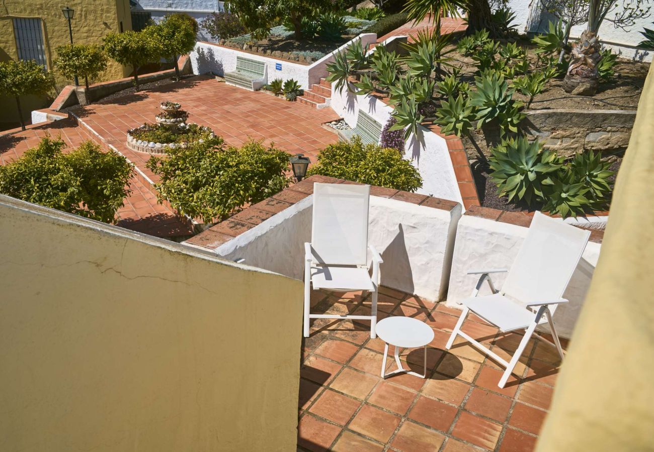 Casa a schiera a Nerja - Casablanca 9: Maisonette mit Terrassen auf mehreren Ebenen, Meerblick und Sonnenuntergang