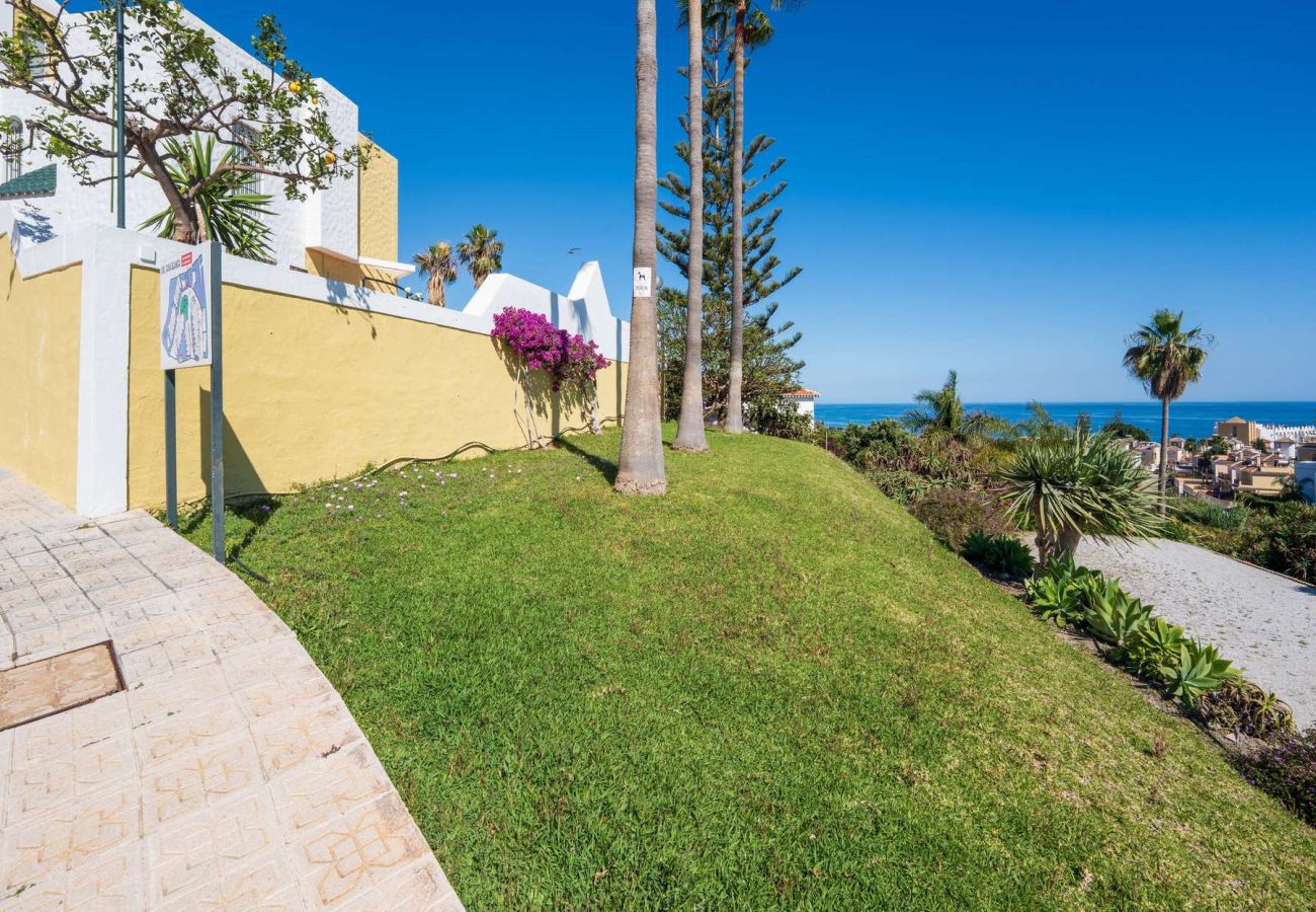 Casa a schiera a Nerja - Casablanca 9: Maisonette mit Terrassen auf mehreren Ebenen, Meerblick und Sonnenuntergang