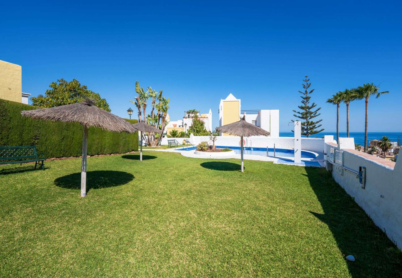Casa a schiera a Nerja - Casablanca 9: Maisonette mit Terrassen auf mehreren Ebenen, Meerblick und Sonnenuntergang