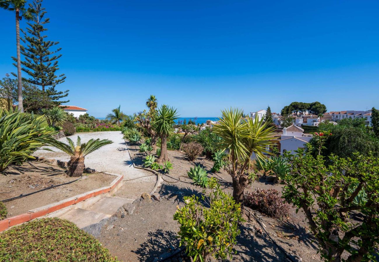 Casa a schiera a Nerja - Casablanca 9: Maisonette mit Terrassen auf mehreren Ebenen, Meerblick und Sonnenuntergang