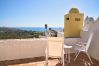 Casa a schiera a Nerja - Casablanca 9: Maisonette mit Terrassen auf mehreren Ebenen, Meerblick und Sonnenuntergang