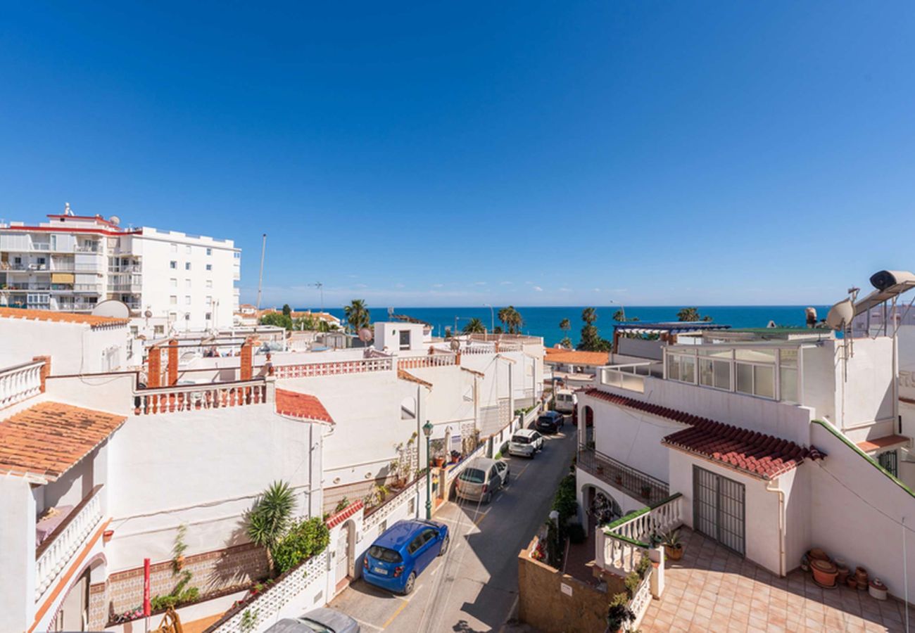 Vista mare dal balcone esposto a sud, Albaida II 2B Playa Torrecilla Nerja