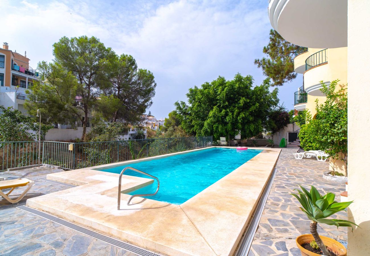 Piscina condominiale del complesso residenziale Las Flores de Burriana a Nerja